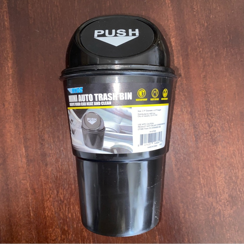 Black Mini Auto Trash Bin